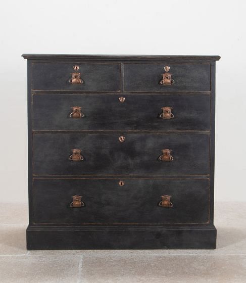 20th Century English Ebonised Arts & Crafts Chest of Drawers CC3641819
