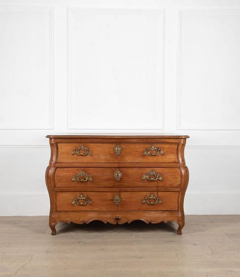 18th Century French Bombe Serpentine Commode