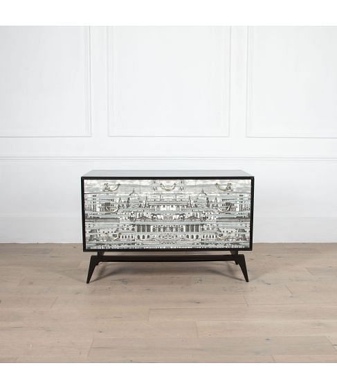 Mid-Century Fornasetti Style Chest of Drawers