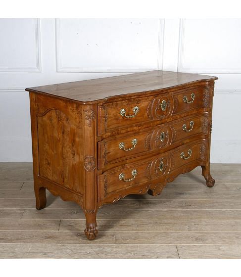 18th Century Burr Ash Commode