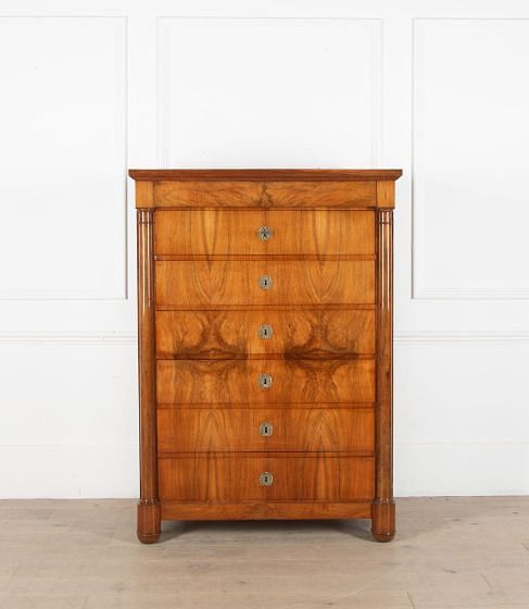 French Walnut Chest of Drawers Semainier