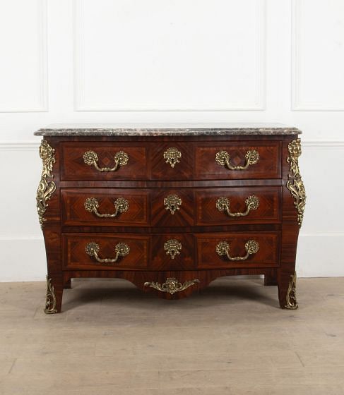 20th Century French Louis XV Style Bombe Commode