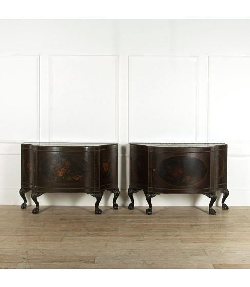 Pair of 20th Century Mahogany Buffets