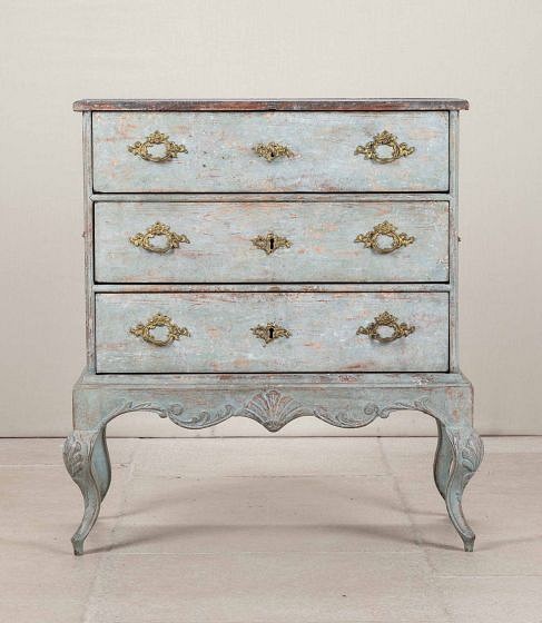 19th Century Danish Painted Chest of Drawers