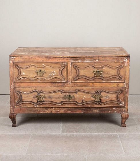19th Century Portuguese Pine Chest of Drawers