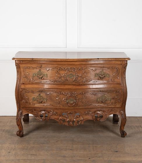 18th Century French Louis XV Walnut Commode