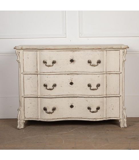 SALE: 19th Century Serpentine Painted Commode