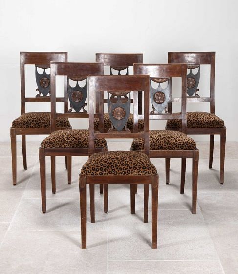 Set of Six 19th Century French Napoleon III Dining Chairs