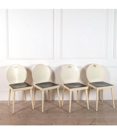 Set of Four Lacquered Chairs