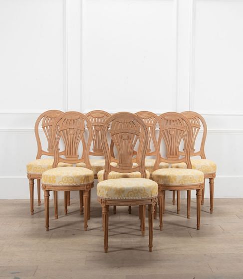 Set of Eight 19th Century Maison Jansen Dining Chairs
