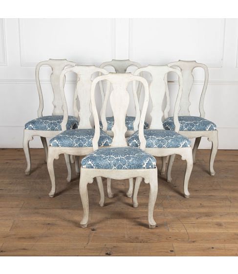 Set of Six 20th Century Italian Dining Chairs