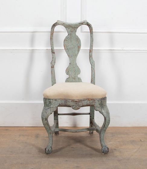 18th Century Swedish Single Painted Chair