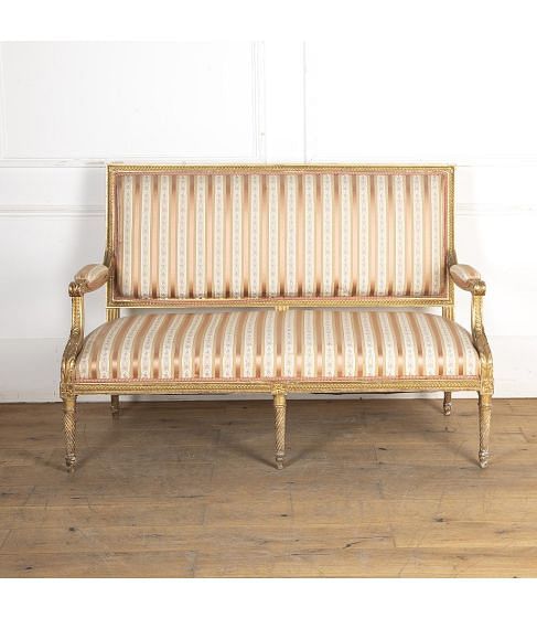 19th Century Giltwood Settee