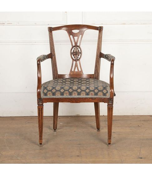 19th Century Dutch Elm Armchair