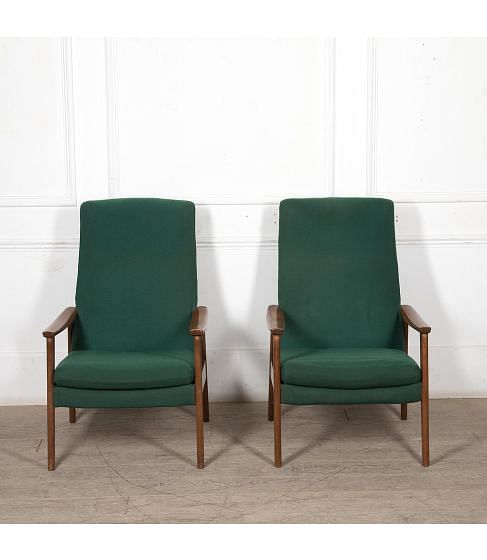 Pair of Mid-Century Danish Style Armchairs