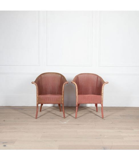 Pair of Lloyd Loom Armchairs