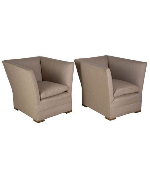 Pair of Cubist Armchairs