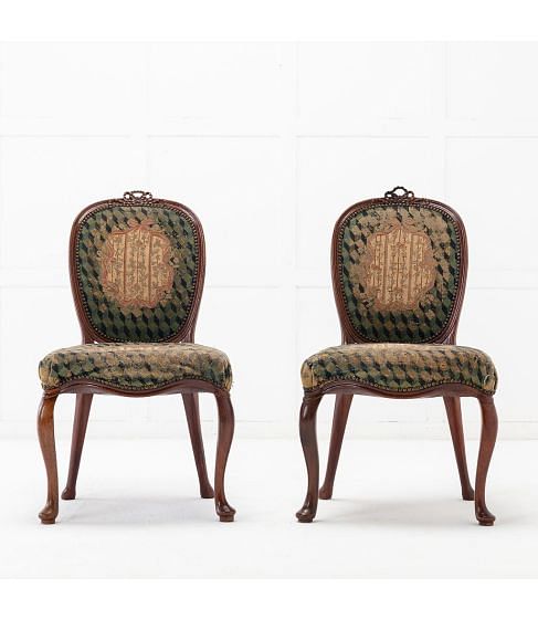 Pair of Dutch 18th Century Mahogany Side Chairs CH0616055