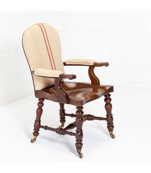 19th Century English Mahogany Armchair