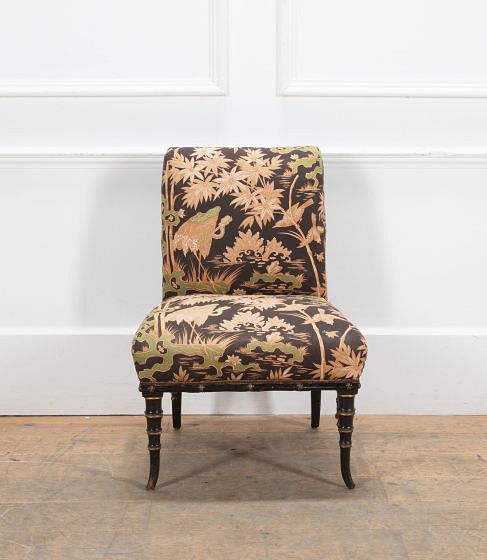 19th Century Napoleon III Faux Bamboo Chair