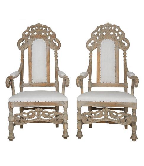 Pair of 19th Century Swedish Armchairs