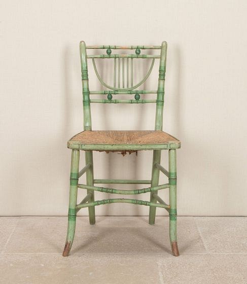 Early 19th Century English Regency Painted Side Chair