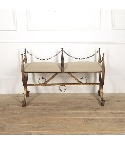 Mid-Century Spanish Brutalist Banquette