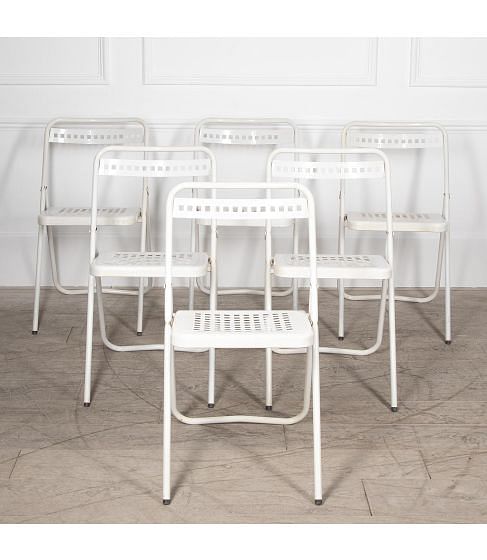Set of Six 20th Century Folding Marseille Chairs