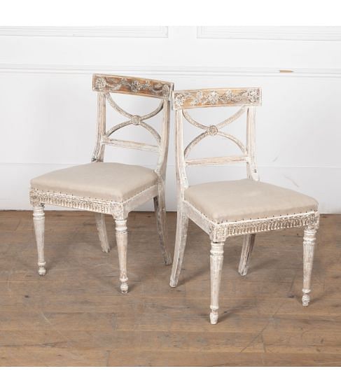 Pair of Late 18th Century Swedish Side Chairs