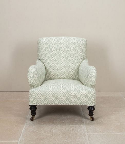 19th Century English Howard & Sons Style Armchair