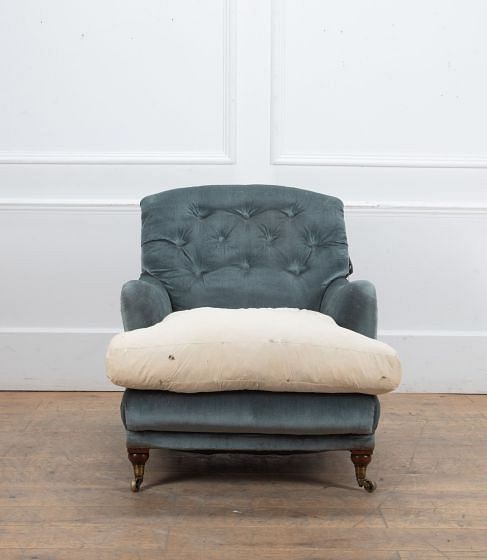 19th Century Howard and Sons Bridgewater Armchair
