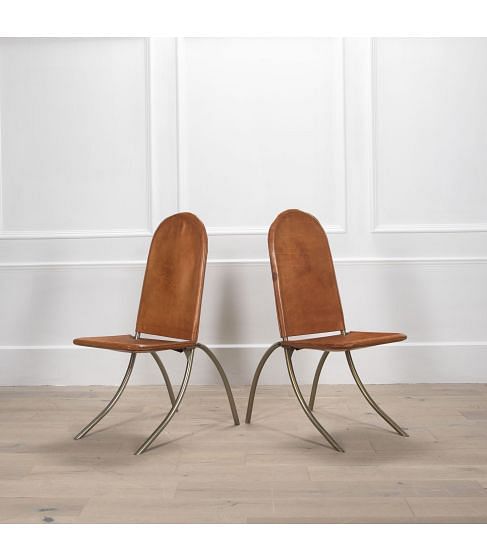 Pair of Mid-Century Italian 'Sedia Jacaré' Folding Chairs by Gabriella Crespi