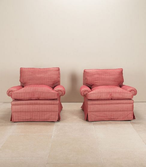 Pair of Late 20th Century English Colefax and Fowler Armchairs