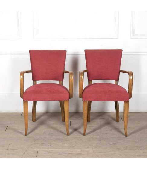 Pair of French 20th Century Bridge Chairs