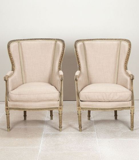 Pair of 19th Century French Bergere Chairs CH4842690