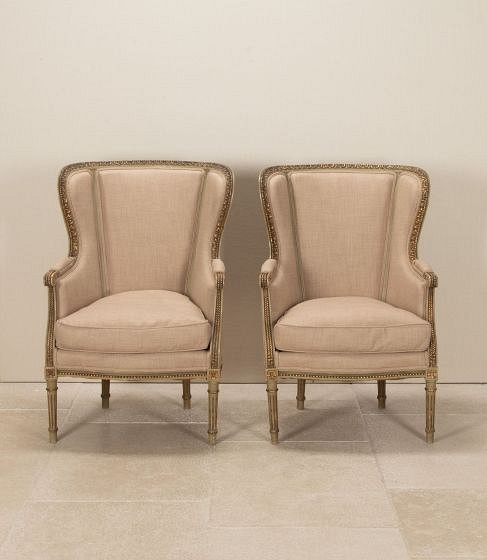 Pair of 20th Century French Wingback Chairs