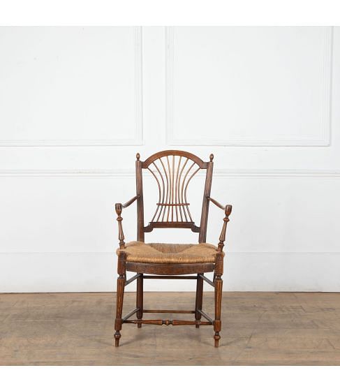 Early 20th Century Small Ash and Elm Armchair