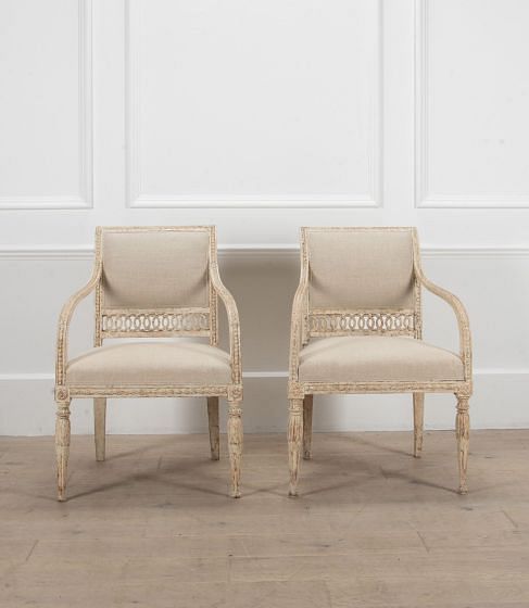 Pair of Swedish 19th Century Chairs