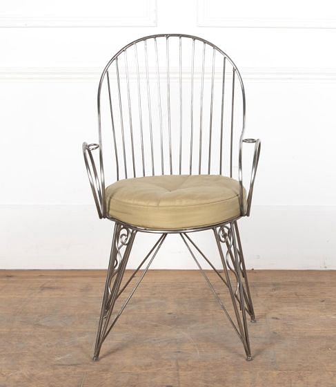 20th Century Modernist Steel Desk Chair