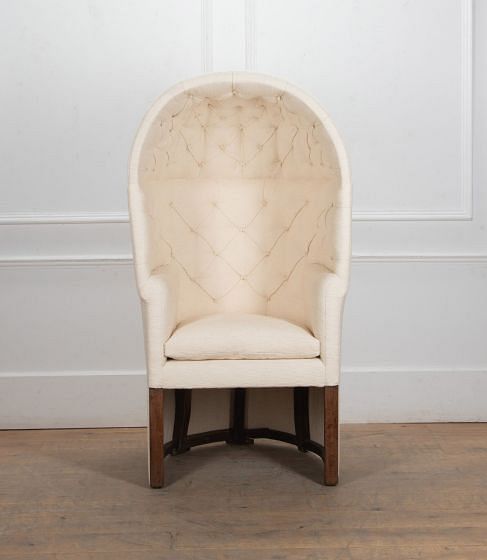 18th Century George III Canopied Porters Chair