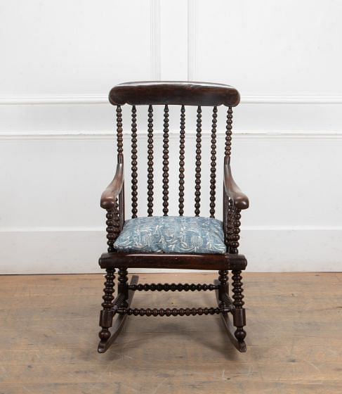 19th Century English Rocking Bobbin Chair