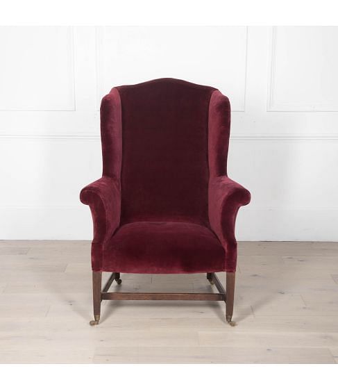 19th Century Edwardian Wingback Chair