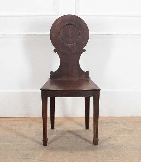 18th Century Georgian Mahogany Hall Chair