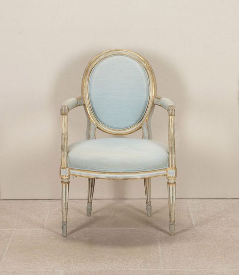 19th Century French Louis XVI Style Fauteuil CH8943322