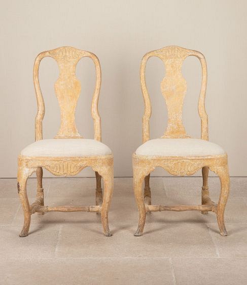 Pair of Mid-18th Century Swedish Side Chairs