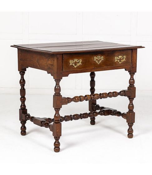 17th Century Yew Wood Side Table