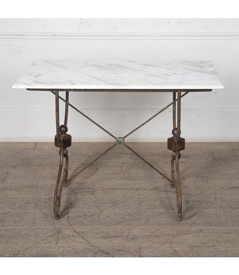19th Century French Presentation Table with Curved Legs