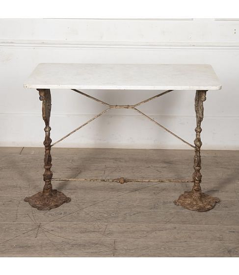 19th Century French Winged Dragon Iron Bistro Table