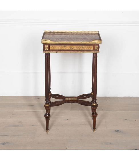 19th Century Mahogany Side Table in the Manner of Weisweiler