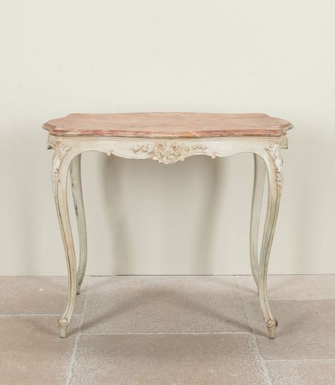 20th Century French Louis XV Revival Painted Side Table